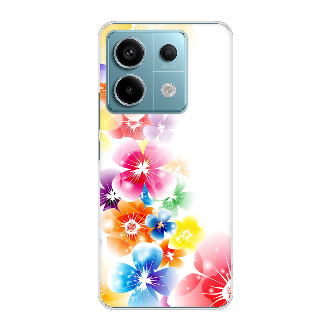 Xiaomi Redmi Note 13 Pro 5G XIG05 au 1209 光と花 ハードケース 背面印刷