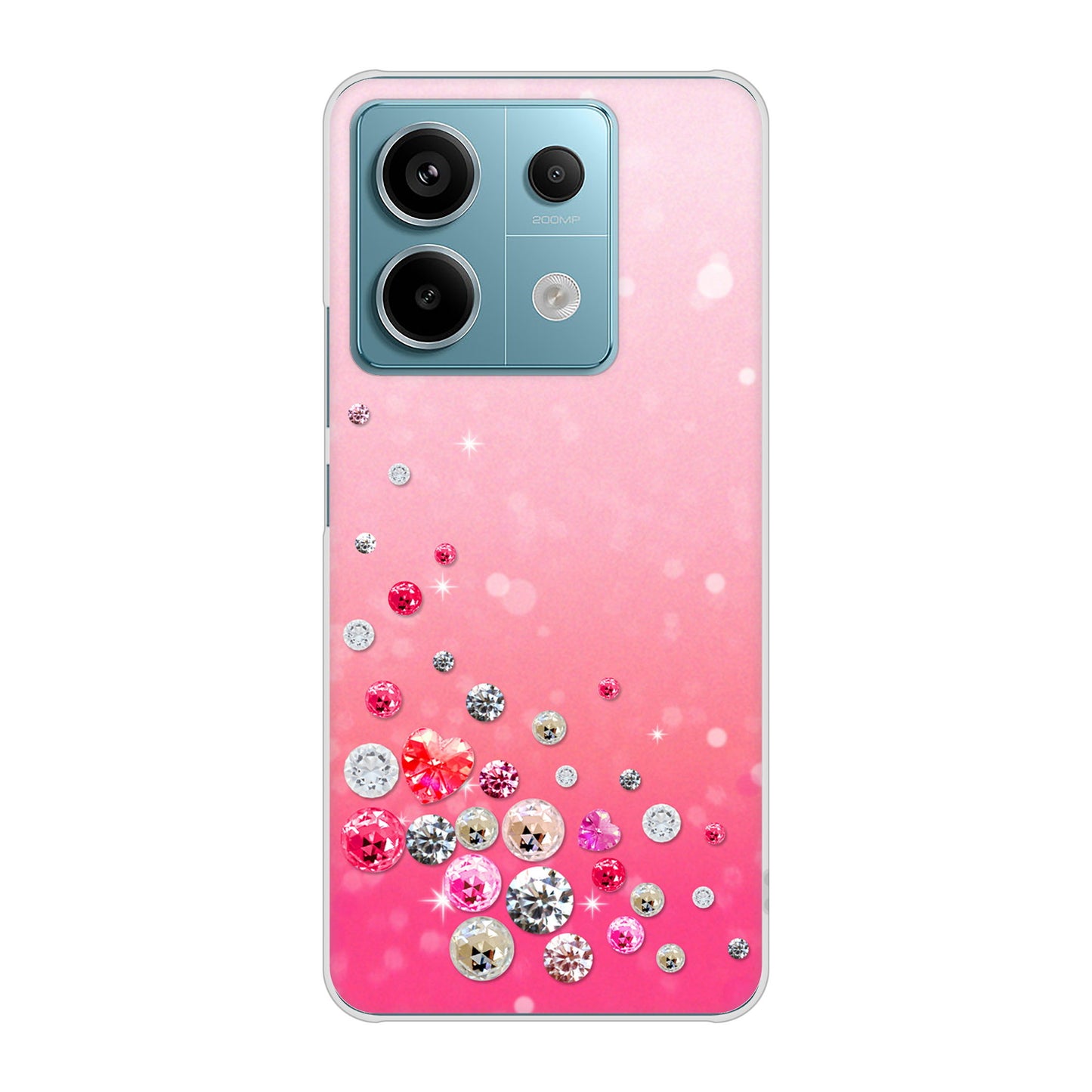 Xiaomi Redmi Note 13 Pro 5G XIG05 au スワロデコ風プリント ハードケース 背面印刷