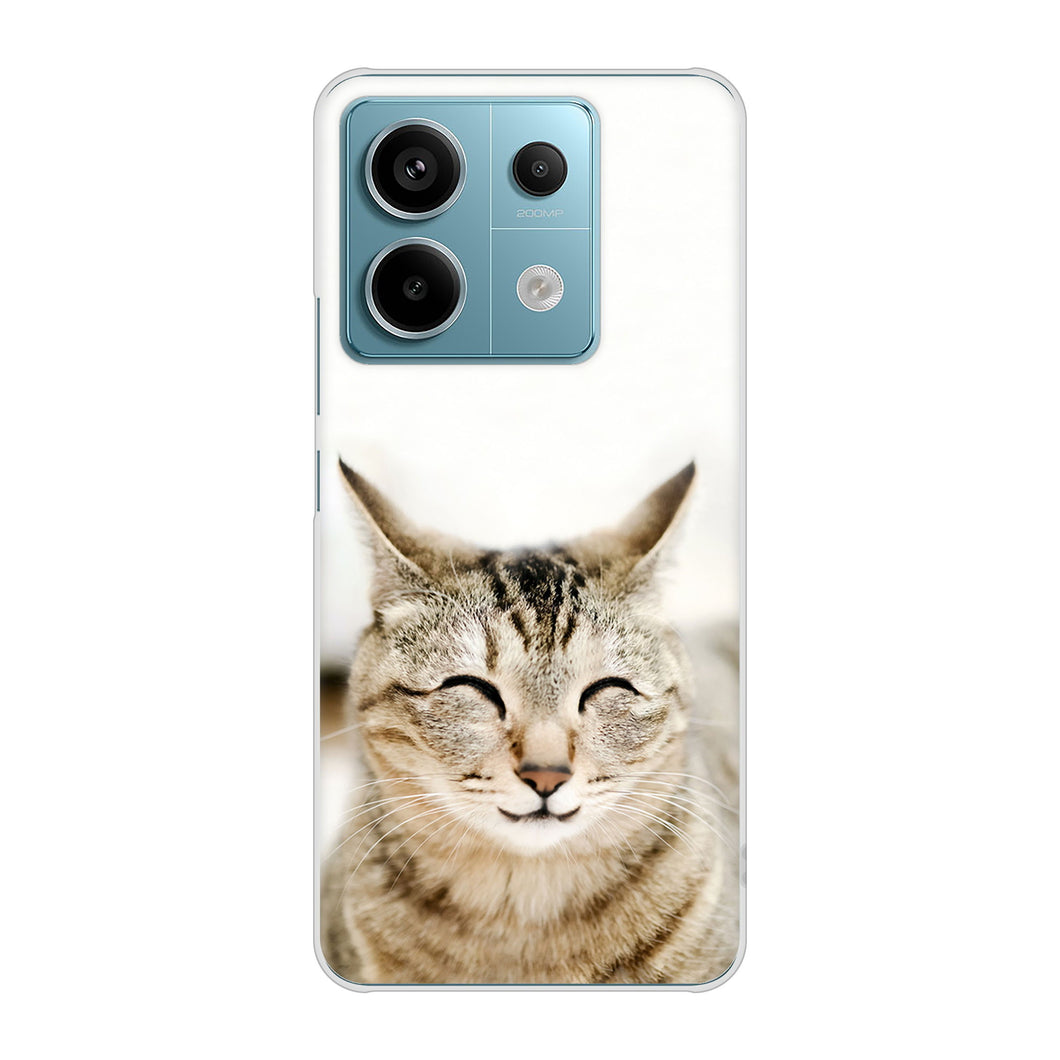 Xiaomi Redmi Note 13 Pro 5G XIG05 au VA801 笑福ねこ ハードケース 背面印刷