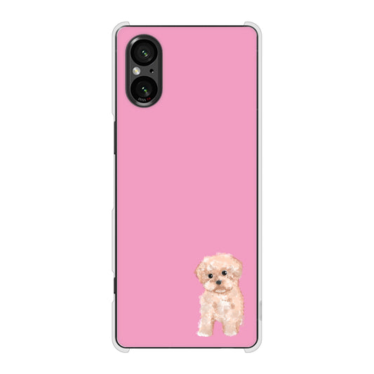 Xperia 5 V XQ-DE44 トイプードルアプリコット ハードケース 背面印刷