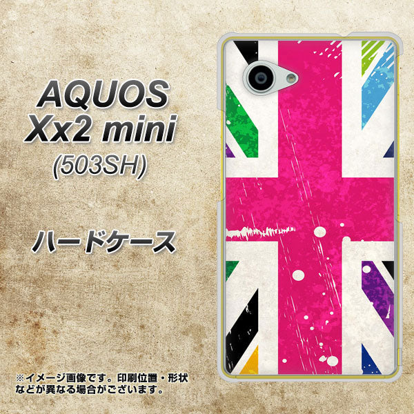 AQUOS Xx2 mini 503SH SoftBank SC806 ユニオンジャック ピンクビンテージ ハードケース 背面印刷