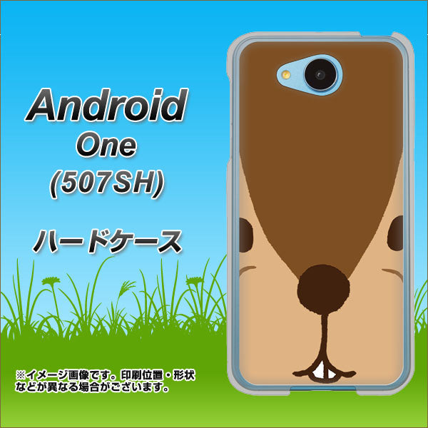 507SH Android One Y!mobile 349 りす ハードケース 背面印刷