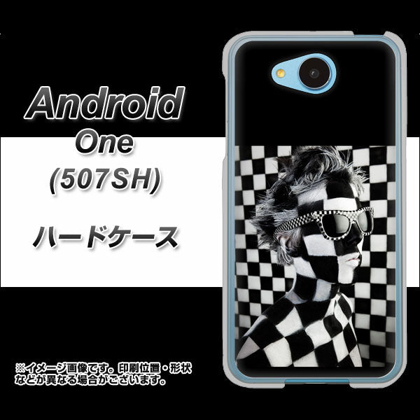 507SH Android One Y!mobile 357 bk&wh ハードケース 背面印刷