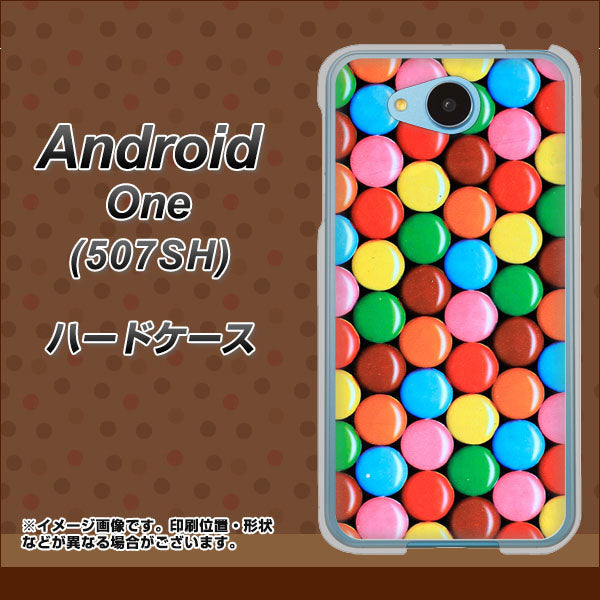 507SH Android One Y!mobile 448 マーブルチョコ ハードケース 背面印刷