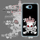 507SH Android One Y!mobile AG801 苺骸骨王冠（黒） ハードケース 背面印刷
