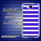 507SH Android One Y!mobile EK880 ボーダーライトブルー ハードケース 背面印刷