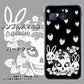 シンプルスマホ3 509SH SoftBank AG837 苺兎（黒） ハードケース 背面印刷