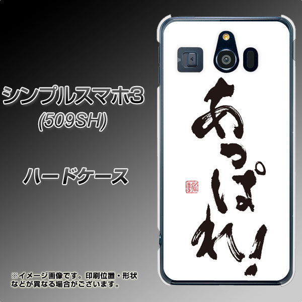 シンプルスマホ3 509SH SoftBank OE846 あっぱれ！ ハードケース 背面印刷
