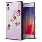 softbank エクスペリアXZ 601SO 強化ガラス＆TPUスマホケース ガラプリ【YJ320 桜 和】