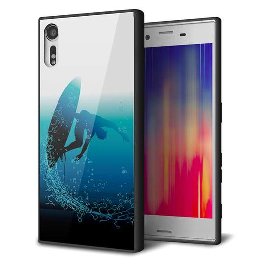 Xperia XZs 602SO SoftBank 強化ガラス＆TPUスマホケース ガラプリ【416 カットバック】