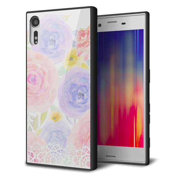 Xperia XZs 602SO SoftBank 強化ガラス＆TPUスマホケース ガラプリ【SC947 ドゥ・パフューム５】
