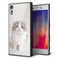 Xperia XZs 602SO SoftBank 強化ガラス＆TPUスマホケース ガラプリ【VA803 まっていますネコ】