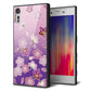 softbank エクスペリア XZs 602SO 強化ガラス＆TPUスマホケース ガラプリ【YJ324 和柄 桜 もみじ】