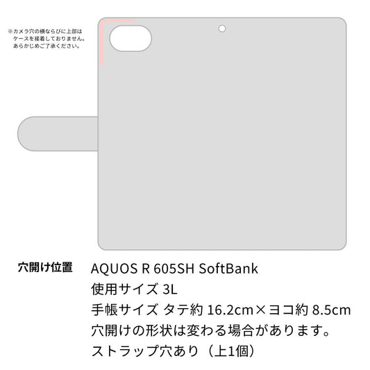 SoftBank アクオスR 605SH 高画質仕上げ プリント手帳型ケース(通常型)【SC946 ドゥ・パフューム４】