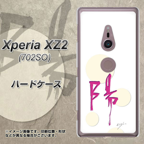 Xperia XZ2 702SO SoftBank OE833 陽 ハードケース 背面印刷