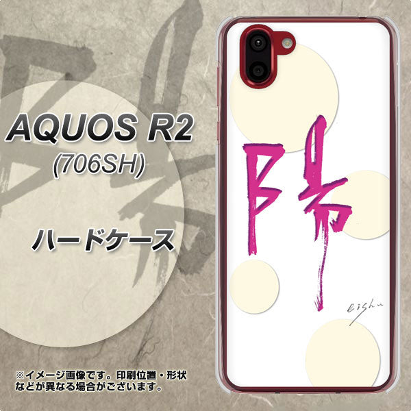 AQUOS R2 706SH SoftBank OE833 陽 ハードケース 背面印刷