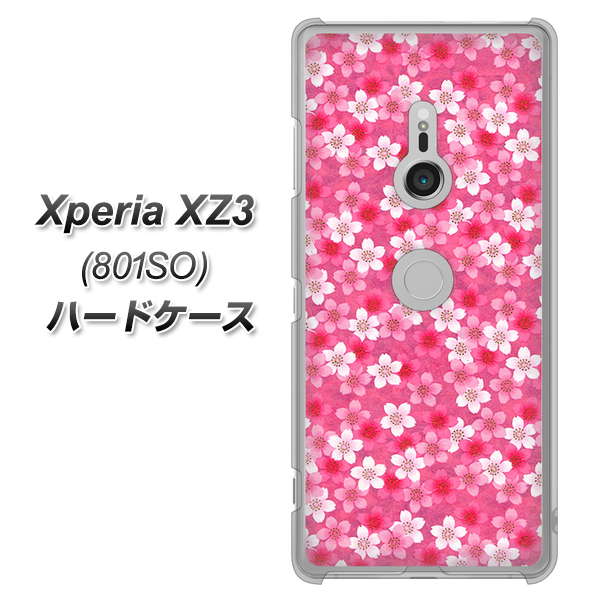 Xperia XZ3 801SO SoftBank 065 さくら ハードケース 背面印刷