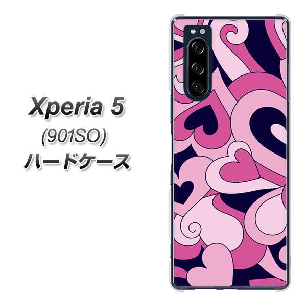 Xperia 5 901SO SoftBank 223 ハートの調べ ハードケース 背面印刷
