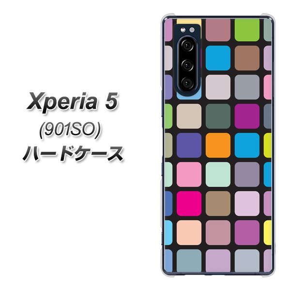 Xperia 5 901SO SoftBank 509 カラースクエア ハードケース 背面印刷