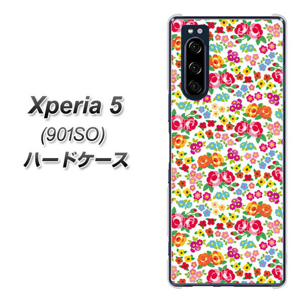 Xperia 5 901SO SoftBank 777 マイクロリバティプリントWH ハードケース 背面印刷