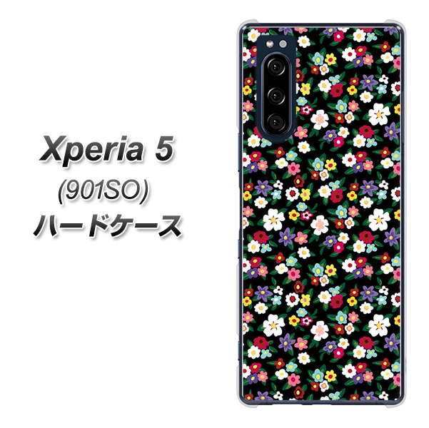 Xperia 5 901SO SoftBank 778 マイクロリバティプリントBK ハードケース 背面印刷