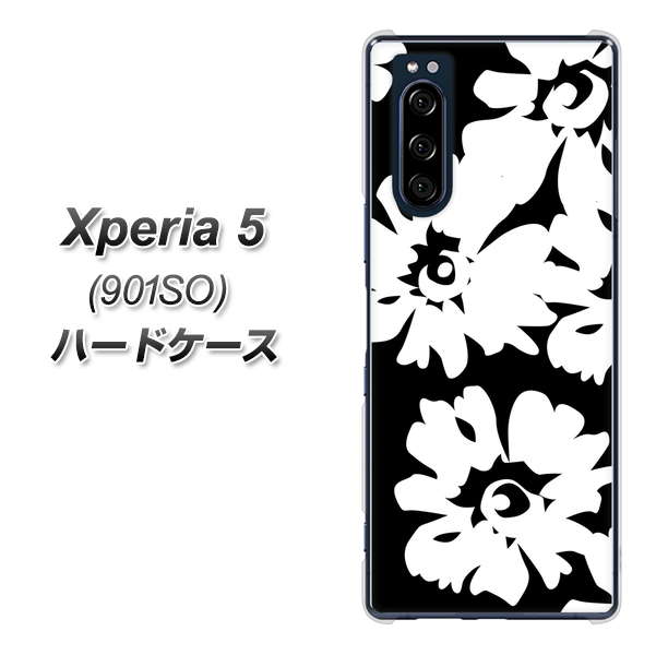 Xperia 5 901SO SoftBank 1215 モダンフラワー ハードケース 背面印刷