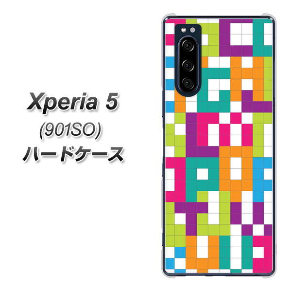 Xperia 5 901SO SoftBank IB916 ブロックアルファベット ハードケース 背面印刷
