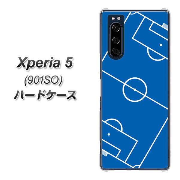 Xperia 5 901SO SoftBank IB922 SOCCER_ピッチ ハードケース 背面印刷