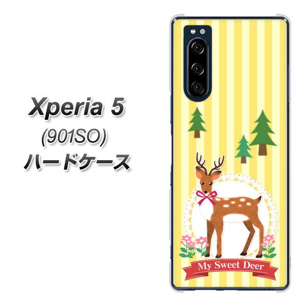 Xperia 5 901SO SoftBank SC826 森の鹿 ハードケース 背面印刷