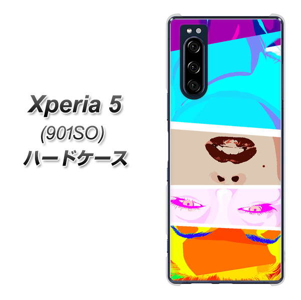 Xperia 5 901SO SoftBank YJ211 マリリンモンローデザイン（D） ハードケース 背面印刷