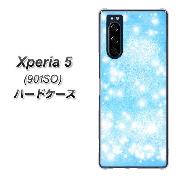 Xperia 5 901SO SoftBank YJ289 デザインブルー ハードケース 背面印刷