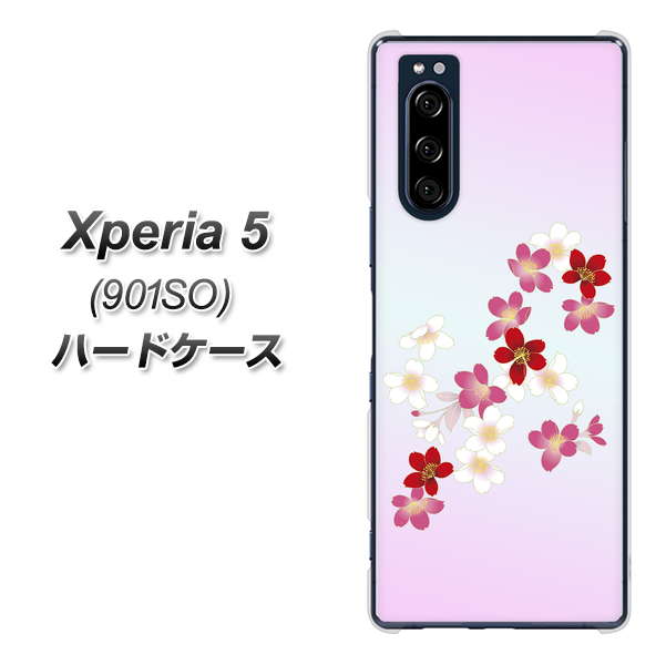 Xperia 5 901SO SoftBank YJ320 桜 和 ハードケース 背面印刷