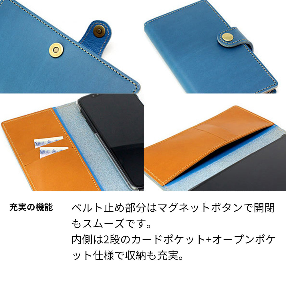 Galaxy Note10+ SCV45 au スマホケース 手帳型 イタリアンレザー KOALA 本革 ベルト付き 耐衝撃