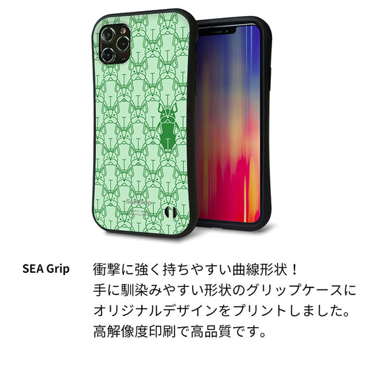 iPhone XS スマホケース 「SEA Grip」 グリップケース Sライン 【505 ユニオンジャック-ダーク】 UV印刷