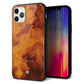 iPhone 11 Pro 名入れ スマホケース 強化ガラス 背面ガラス べっ甲風 スワロフスキー