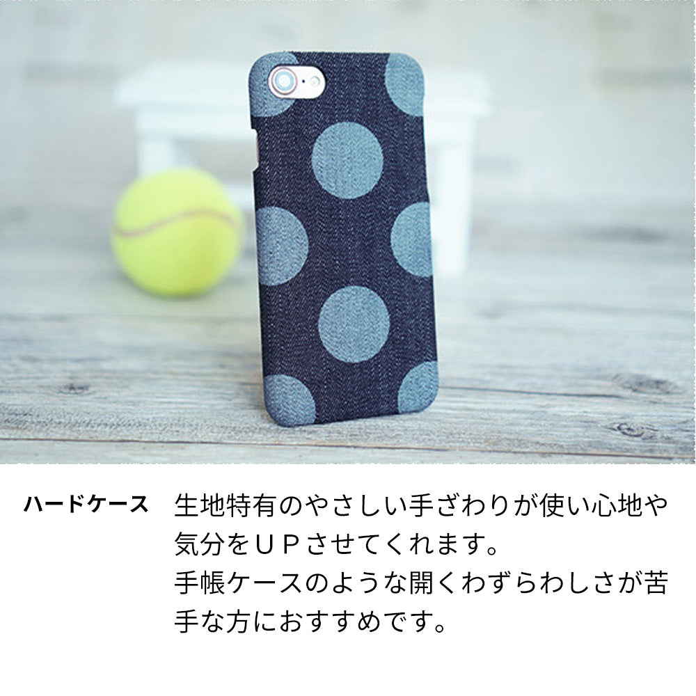 Galaxy A54 5G SCG21 au 水玉岡山デニムまるっと全貼りハードケース