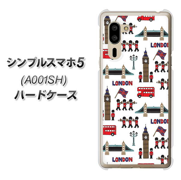 シンプルスマホ5 A001SH SoftBank EK811 ロンドンの街 ハードケース 背面印刷