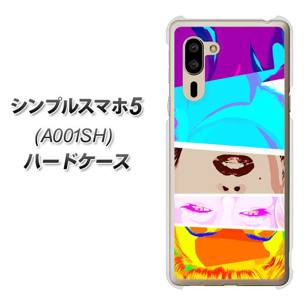 シンプルスマホ5 A001SH SoftBank YJ211 マリリンモンローデザイン（D） ハードケース 背面印刷