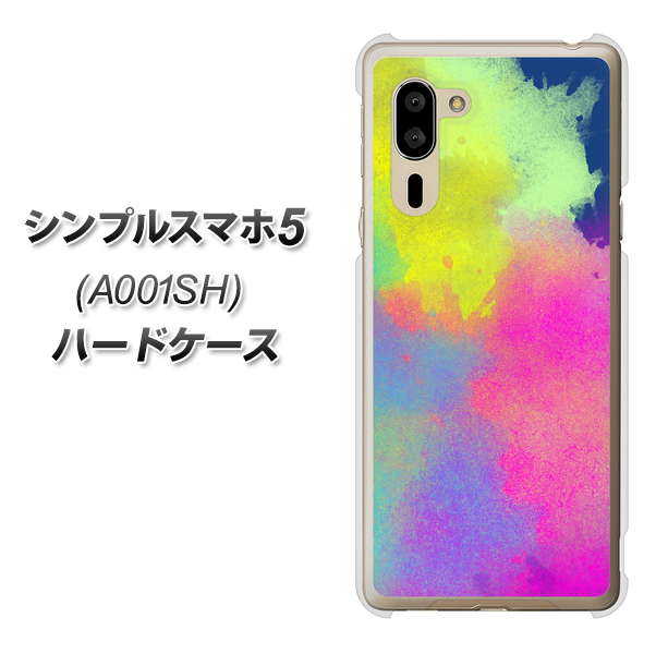 シンプルスマホ5 A001SH SoftBank YJ294 デザイン色彩 ハードケース 背面印刷