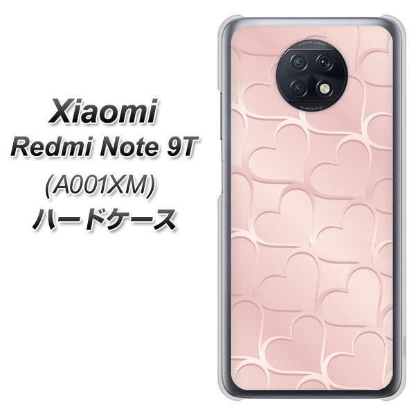 Redmi Note 9T 64GB SoftBank 1340 かくれハート（ローズピンク） ハードケース 背面印刷