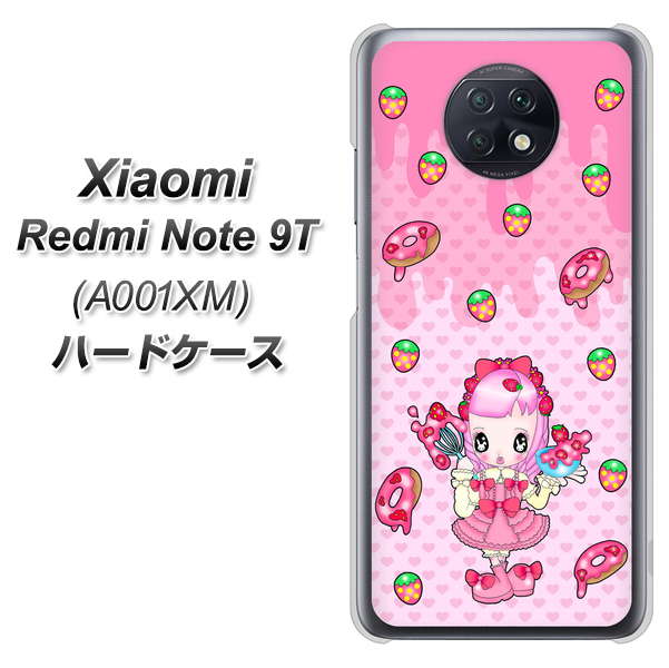Redmi Note 9T 64GB SoftBank AG816 ストロベリードーナツ（水玉ピンク） ハードケース 背面印刷
