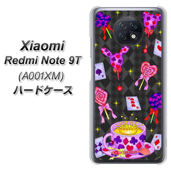 Redmi Note 9T 64GB SoftBank AG818 トランプティー（黒） ハードケース 背面印刷