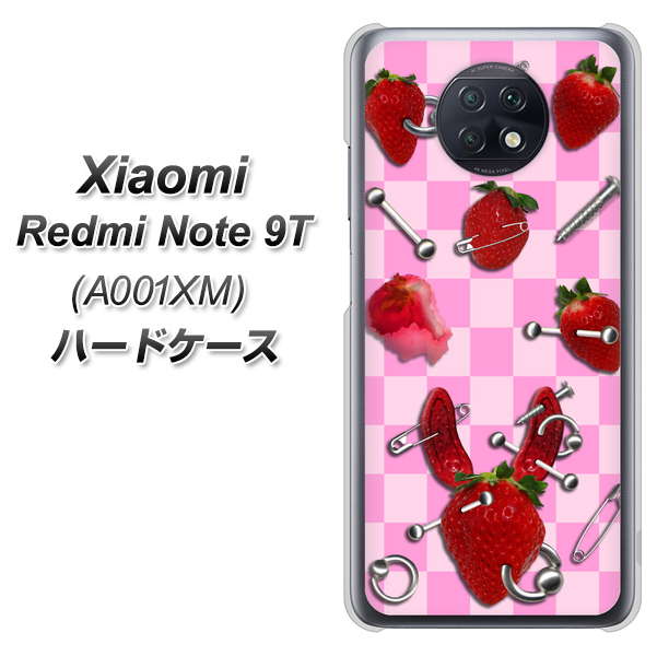 Redmi Note 9T 64GB SoftBank AG832 苺パンク（ピンク） ハードケース 背面印刷