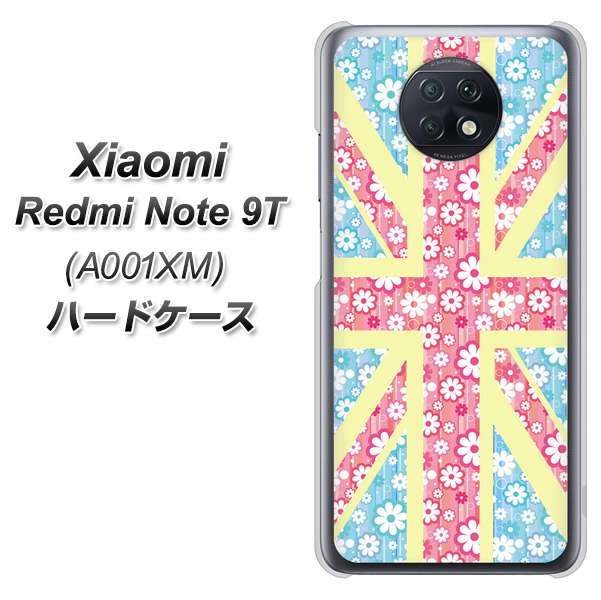 Redmi Note 9T 64GB SoftBank EK895 ユニオンジャックパステルフラワー ハードケース 背面印刷