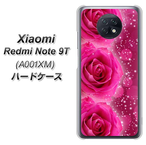 Redmi Note 9T 64GB SoftBank VA815 3連のバラ ハードケース 背面印刷