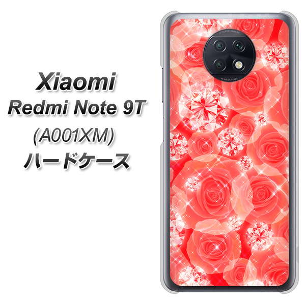 Redmi Note 9T 64GB SoftBank VA816 ダイヤモンドとバラ ハードケース 背面印刷
