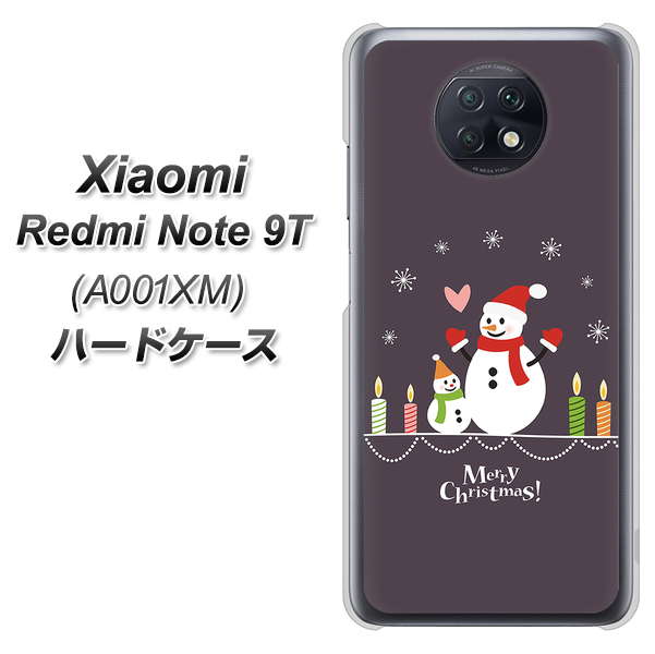 Redmi Note 9T 64GB SoftBank XA809 雪だるまの親子 ハードケース 背面印刷