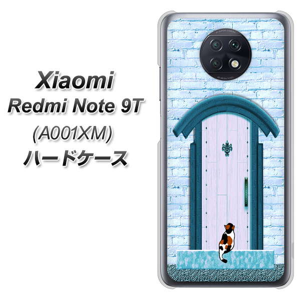 Redmi Note 9T 64GB SoftBank YA953 石ドア03 素材クリア ハードケース 背面印刷
