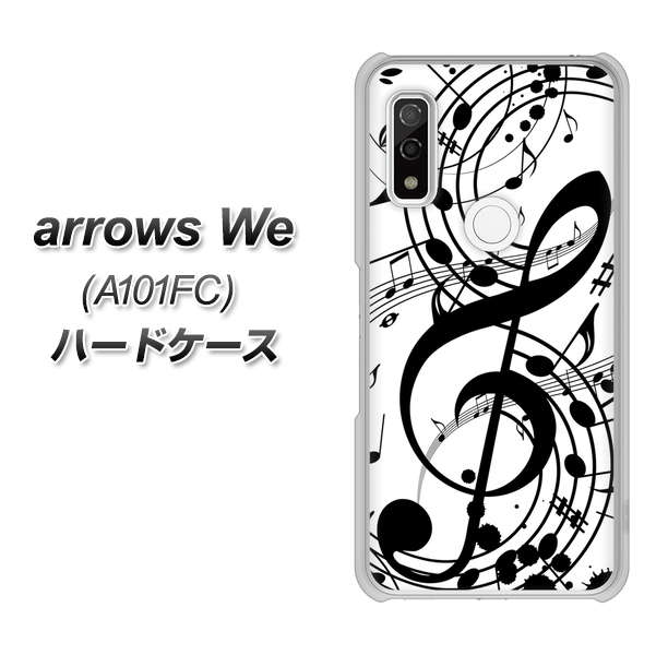 arrows We A101FC 260 あふれる音符 ハードケース 背面印刷