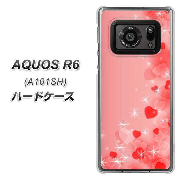AQUOS R6 A101SH SoftBank 003 ハート色の夢 ハードケース 背面印刷